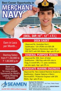 Join Merchant Navy after 10th,12th & Graduation