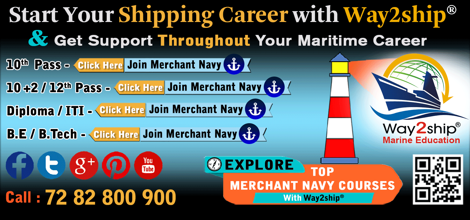 Merchant Navy Admission Notifications 2018-2019 